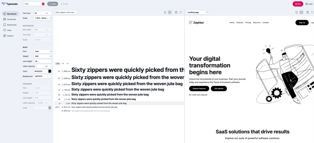 Typescale